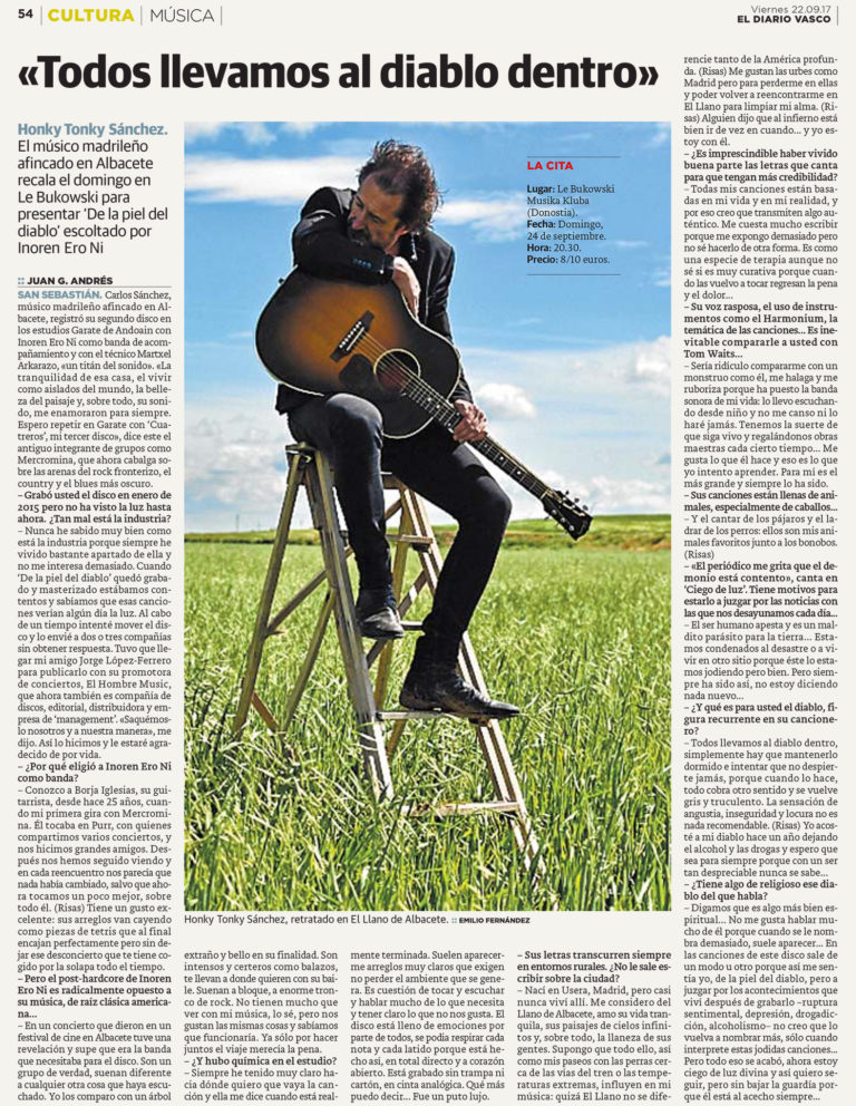 Entrevista Diario Vasco
