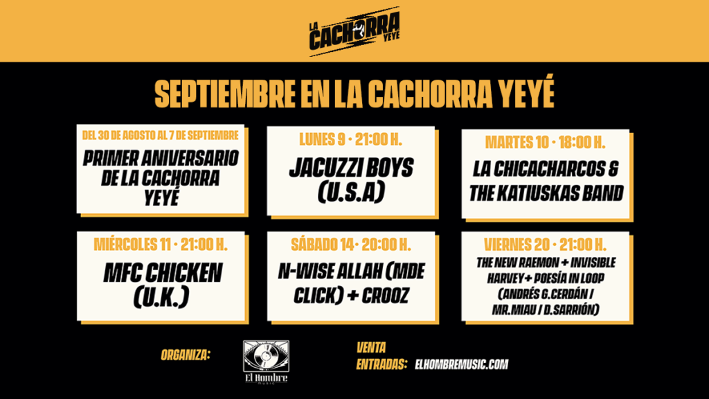 Primer Aniversario de La Cachorra yeyé y Septiembre 