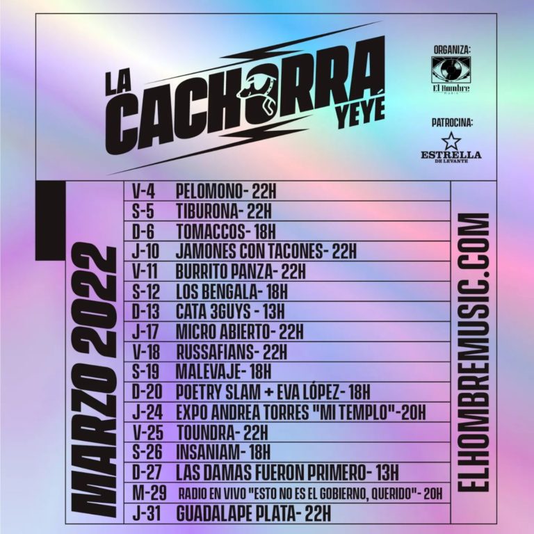 Programacion Marzo 2022 La Cachorra Ye-yé Albacete