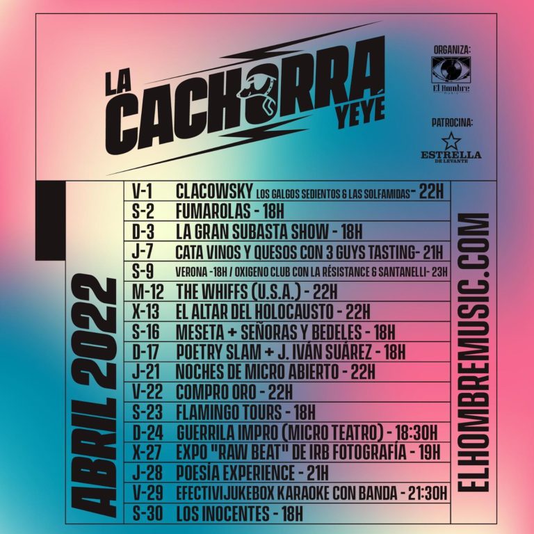 Abril en La Cachorra Ye-yé