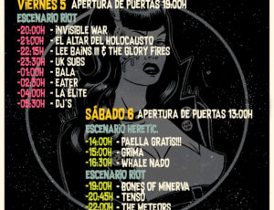 ¡YA TENEMOS HORARIOS DEL BEACH RIOT FEST 2!